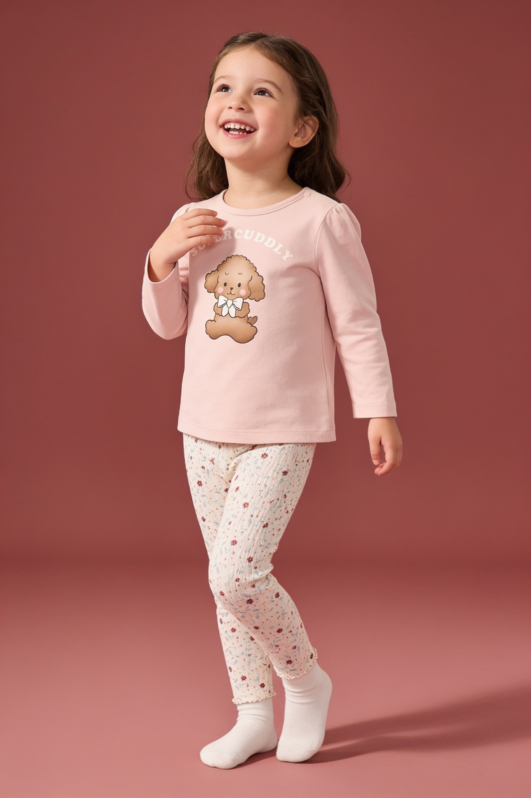 Supercuddly Poodle - Baby Outfit 2 Piece Ribbed