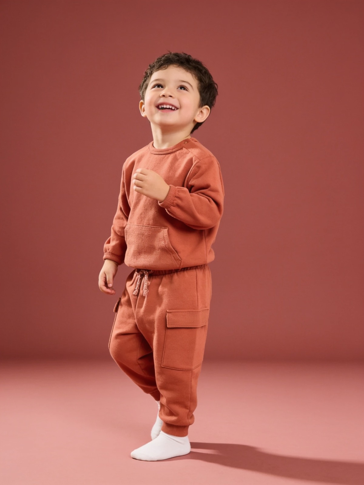 Orange Sweatshirt - Baby Outfit 2 Piece